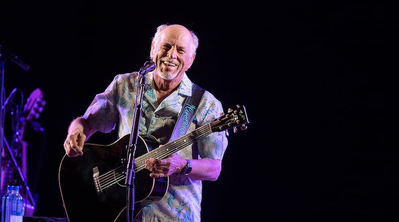Jimmy Buffett performs at Old School Square in Delray Beach, Florida, on May 13, 2021. He had Merkel cell carcinoma, a stealthy cancer of the skin. (Michael Laughlin/South Florida Sun Sentinel/TNS)