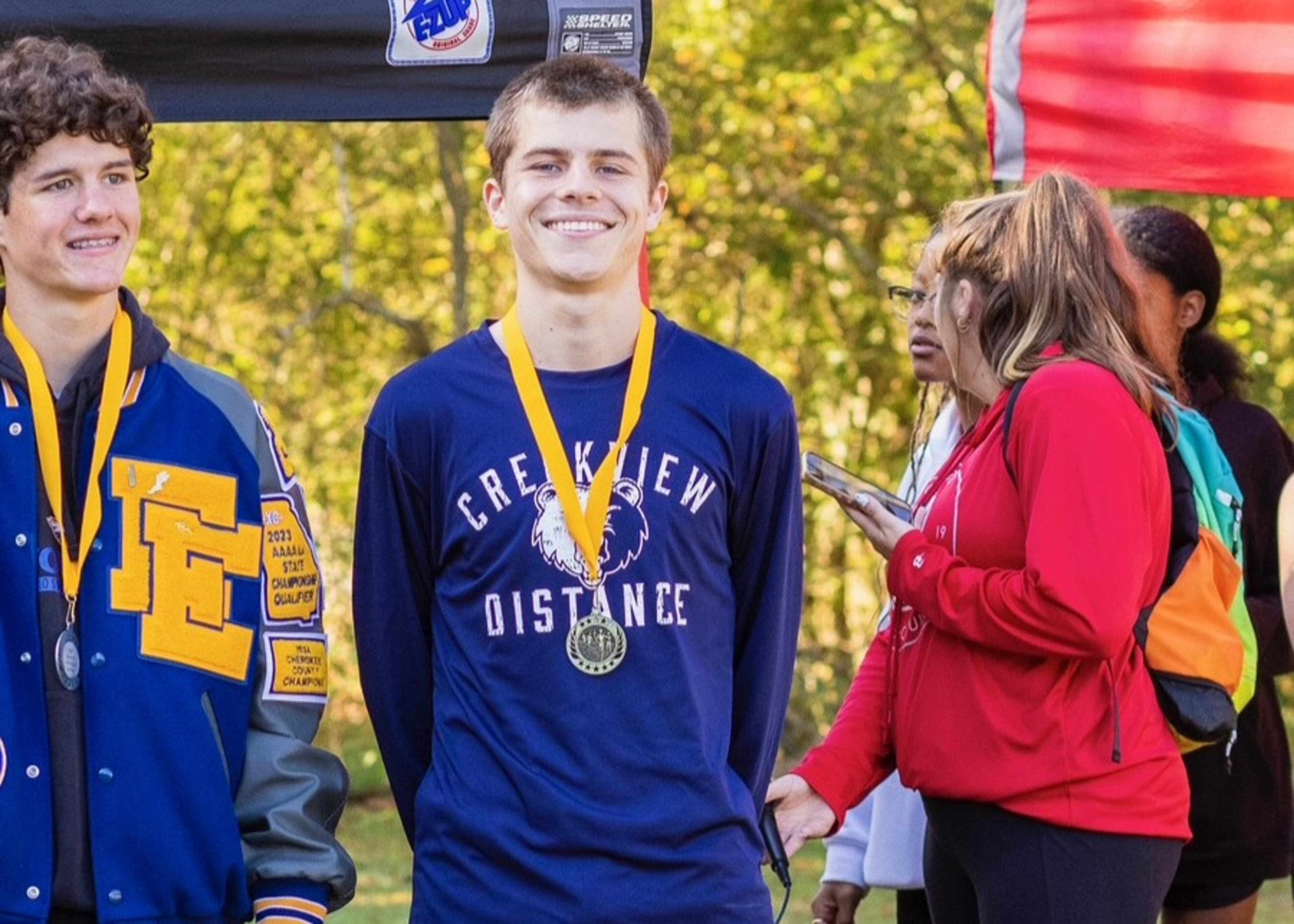 “I just did track to get in shape, and I ended up being pretty good at the 800 and my coach convinced me to do cross country instead of football,” Malachi Burnett says. (Courtesy of Drew Burnett)