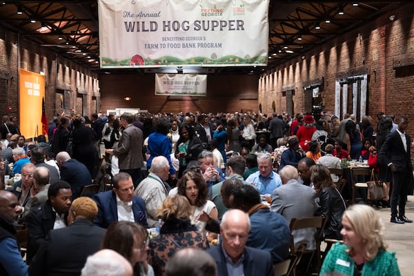 Politicians and lobbyists gathered for the Wild Hog Supper in Atlanta on Sunday ahead of the legislative session.