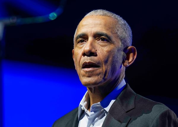 FILE - Former President Barack Obama speaks at the Obama Foundation Democracy Forum, Dec. 5, 2024, in Chicago. (AP Photo/Erin Hooley, File)