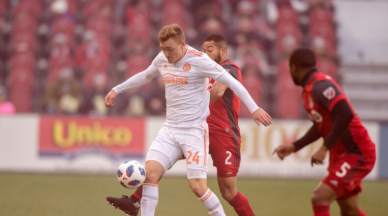 Atlanta United’s Julian Gressel had a goal disallowed against Toronto Sunday.