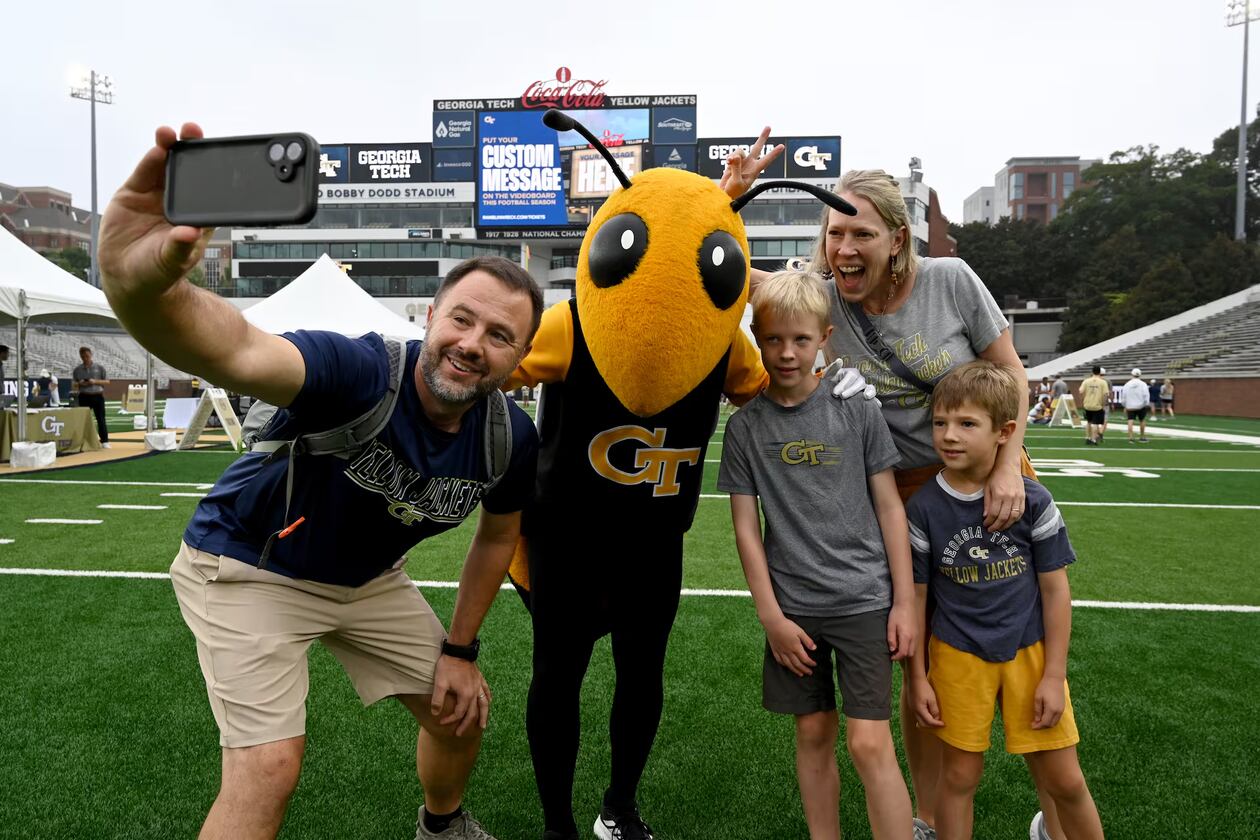 Get ready for Georgia Tech’s football season at First Saturday on the Flats on Saturday, Aug. 8. The annual event features tailgate games, autographs and more. (Hyosub Shin/AJC)