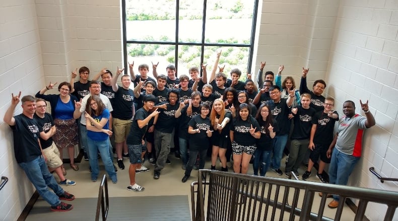 Students in Lanier High School's Center for Design and Technology program. The school received two grants for its work teaching students science, technology, engineering and math. PHOTO CREDIT: GWINNETT COUNTY PUBLIC SCHOOLS.