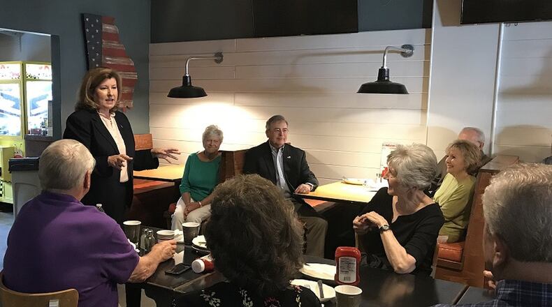 Republican U.S. Rep. Karen Handel of Roswell said Monday Robert Mueller’s investigation of Russian meddling in the 2016 presidential election should continue, but be done expeditiously. “I’m in the camp of let’s follow the facts, wherever they go. Period. End of paragraph,” she said. “Mueller, do your job. Do it expeditiously. Do it fairly and justly and move it along.” JEREMY REDMON/jredmon@ajc.com