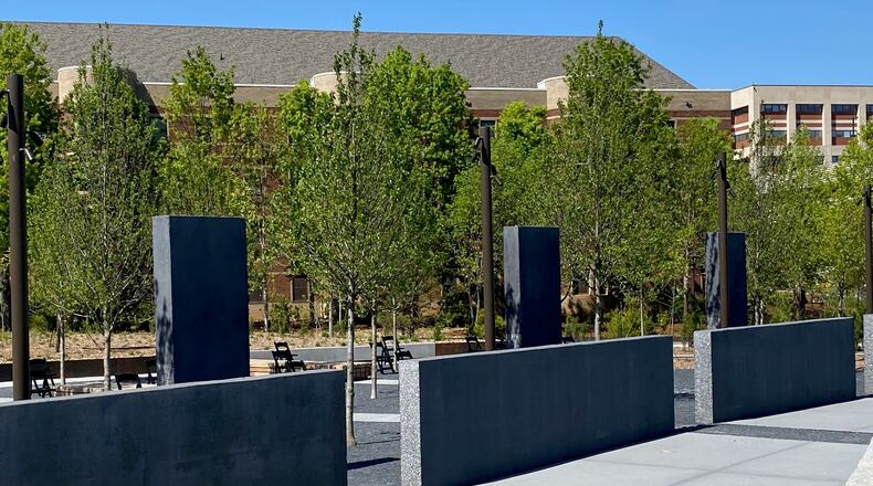Georgia Tech unveiled this memorial on April 20, 2021 to commemorate the three Black students in who fought in July 1964 to desegregate the Pickrick Restaurant, despite the resistance of owner Lester Maddox, who later became Georgia's governor. Georgia Tech bought the property in 1965. ERIC STIRGUS/ESTIRGUS@AJC.COM.