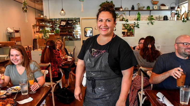 Soraya Khoury is chef-owner of Hen Mother Cookhouse, a popular breakfast and lunch spot in Johns Creek. (CHRIS HUNT FOR THE ATLANTA JOURNAL-CONSTITUTION)