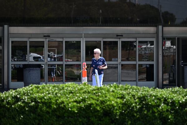 A lone person exits Northlake Mall on Wednesday, June 3, 2026. (Hyosub Shin/AJC)