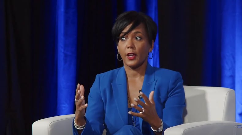 Keisha Lance Bottoms, a White House senior advisor for public engagement and former mayor of Atlanta, speaks at event hosted by Axios in Washington, D.C., on Tuesday, Sept. 13, 2022. (Screenshot)