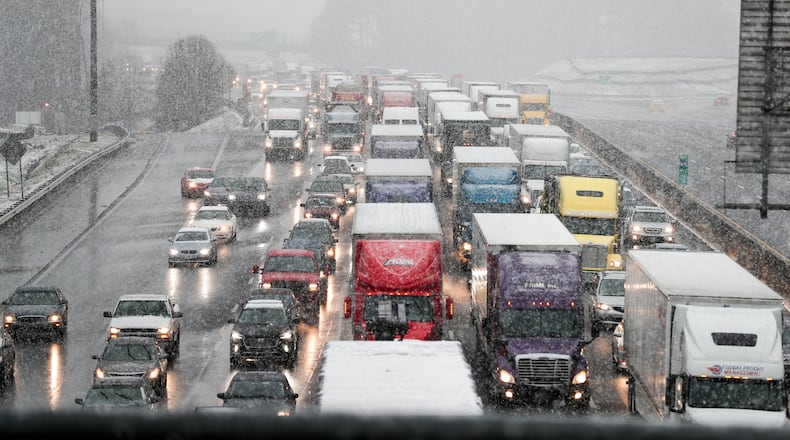 The Georgia Department of Transportation says it's ready for storms like the one that struck metro Atlanta last December. ALYSSA POINTER/ALYSSA.POINTER@AJC.COM