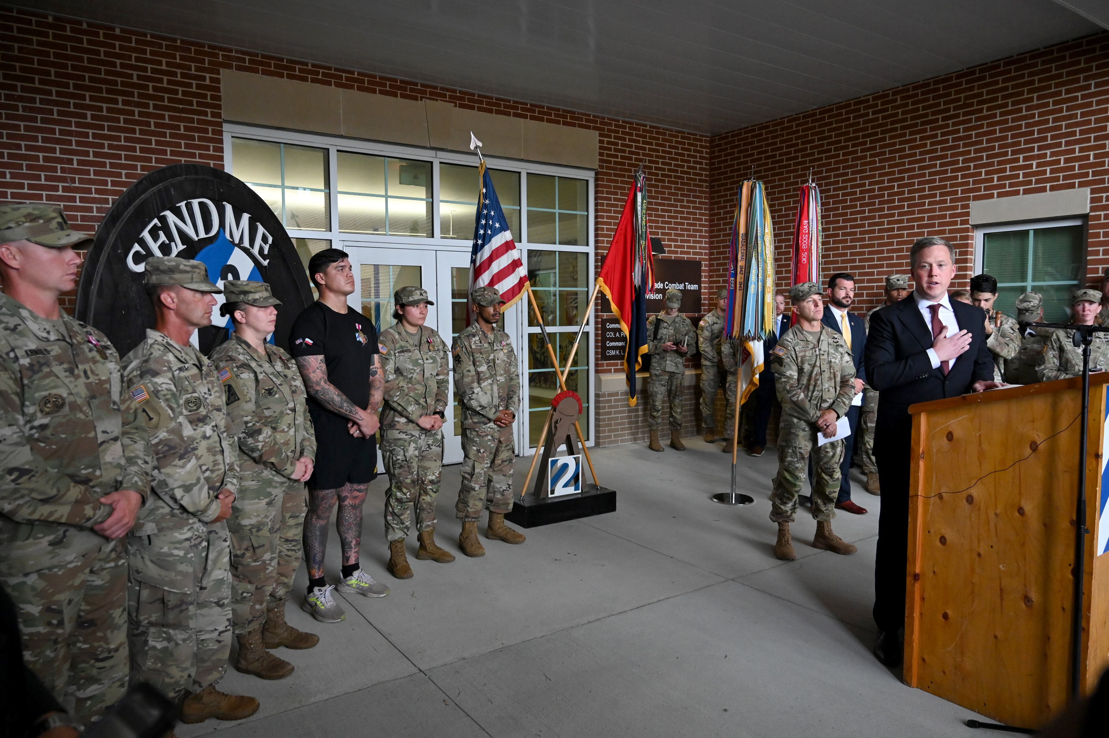 Secretary of the Army Dan Driscoll attended Thursday's ceremony at Fort Stewart.