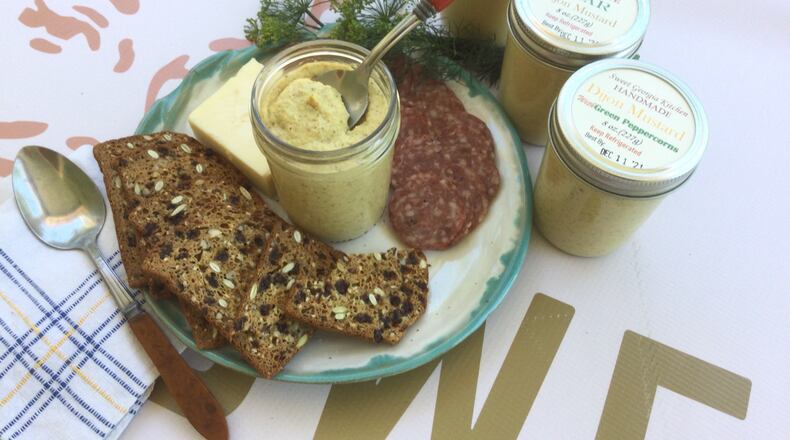 Dijon mustard with green peppercorns from Sweet Georgia Kitchen. Courtesy of Sweet Georgia Kitchen