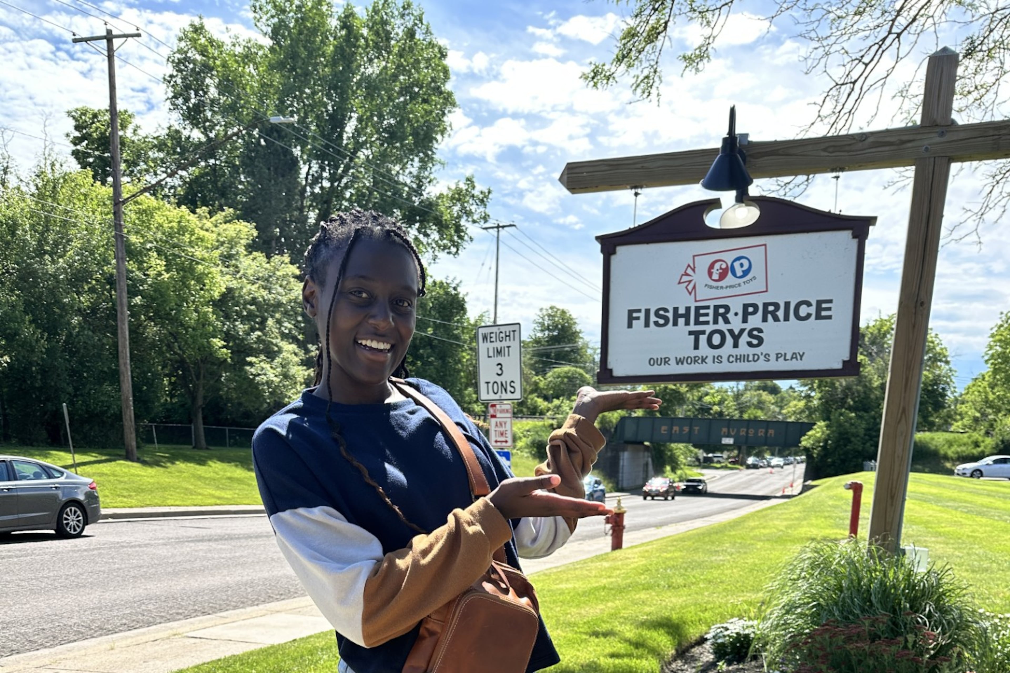 Toy designer Niasha Kodzai interned at Fisher Price Toys. (Courtesy of Niasha Kodzai)