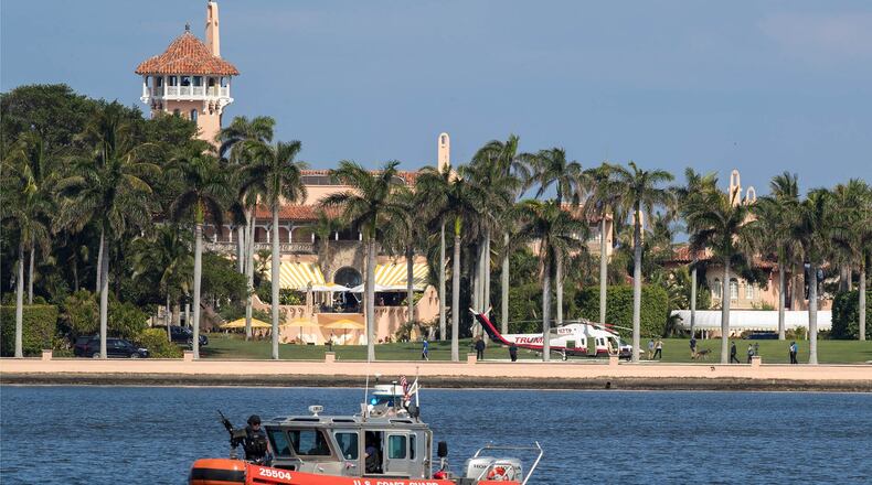 President Donald Trump’s Mar-a-Lago Club is seen in Palm Beach on April 8, 2017. The president’s son, Eric Trump, recently compared Mar-a-Lago to President George W. Bush’s ranch in Crawford, Texas. (Allen Eyestone / The Palm Beach Post)