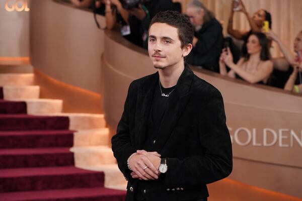 Timothee Chalamet  at the 83rd Golden Globes in January. The actor's ecent remarks about ballet and opera have come under fire. (Jordan Strauss/Invision/AP)