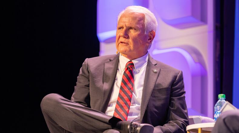 Georgia House Speaker Jon Burns speaks at a public event earlier this year. (PHOTO by Arvin Temkar / arvin.temkar@ajc.com)