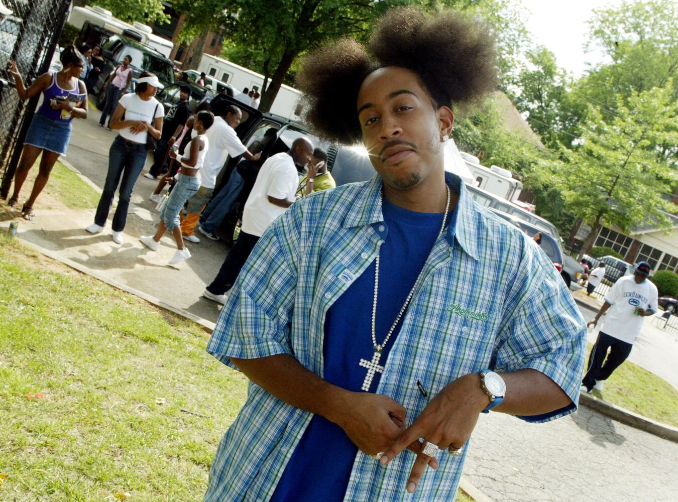 Scenes from the rapper's career