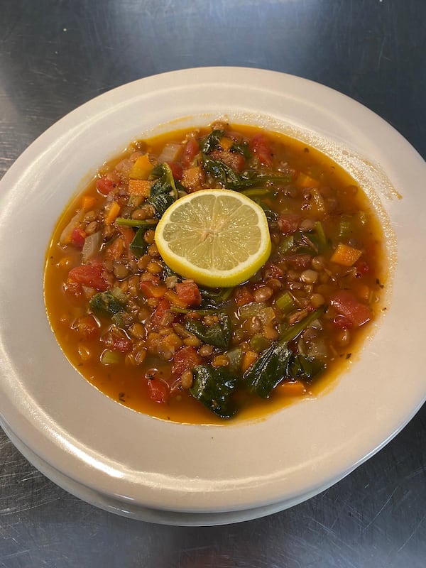 Manuel’s Tavern Vegan Lentil Soup 
Courtesy of Manuel’s Tavern