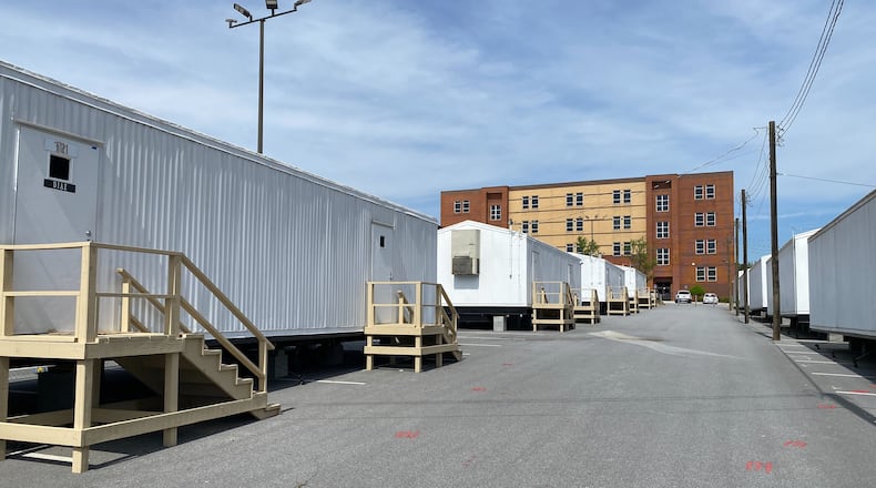 Gwinnett County school construction projects for the upcoming fiscal year include a new middle school in Dacula and expansion at Archer and Central Gwinnett high schools. Central Gwinnett uses several trailers for additional classroom space on its campus in Lawrenceville. (Josh Reyes / josh.reyes@ajc.com)