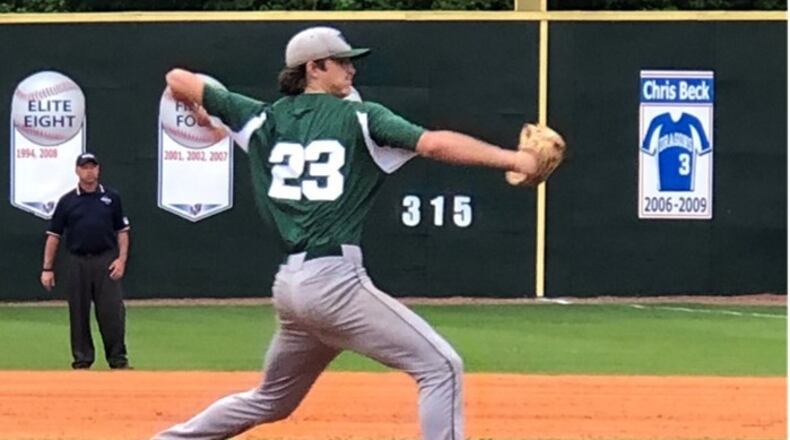 Westminster pitcher Eddie Shores threw 6 2/3 innings in his team's 5-4 victory over No. 1 Jefferson in the deciding third game of their first-round Class AAA series. Westminster went with the lefthander to counter Jefferson's strong lineup of left-handed hitters.