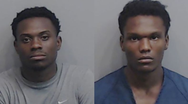Ronald Battle (left) and Nasir Haddock. (Credit: Fulton County Sheriff's Office)