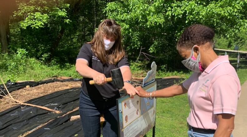 Story Walks, self-guided scavenger hunts located at Toco Hill-Avis G. Williams Library and nearby Mason Mill Park allow patrons to get exercise and stretch imaginations while taking in a book. CONTRIBUTED