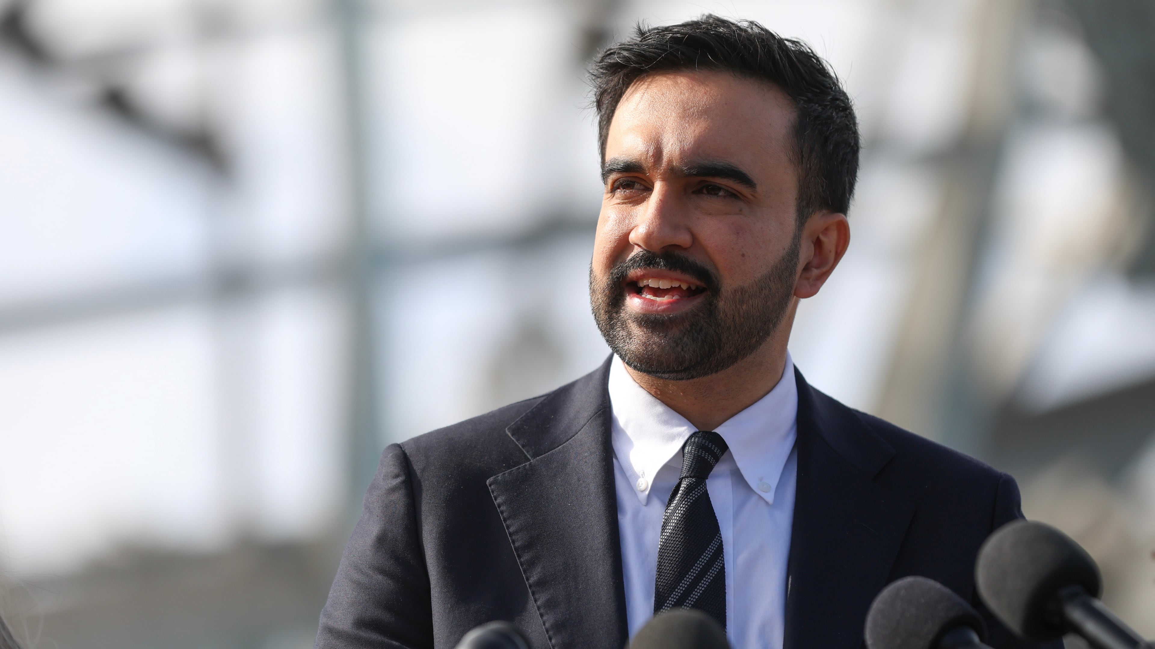 New York City mayor-elect Zohran Mamdani speaks during a news conference in the Queens borough of New York, Wednesday, Nov. 5, 2025. (AP Photo/Heather Khalifa)