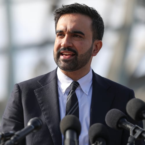 New York City mayor-elect Zohran Mamdani speaks during a news conference in the Queens borough of New York, Wednesday, Nov. 5, 2025. (AP Photo/Heather Khalifa)