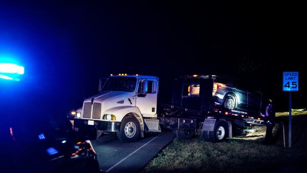 A deputy chased the car, and the vehicle crashed, the Forsyth County Sheriff’s Office said.