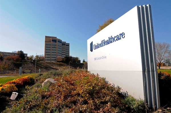 FILE - A view of the UnitedHealth Group Inc.'s campus is shown Oct. 16, 2012, in Minnetonka, Minn. (AP Photo/Jim Mone, File)