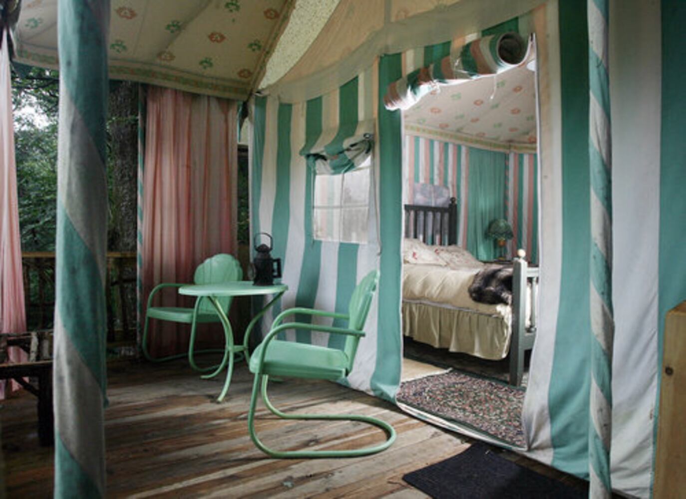 Luxury camping at Ellijay's Martyn House