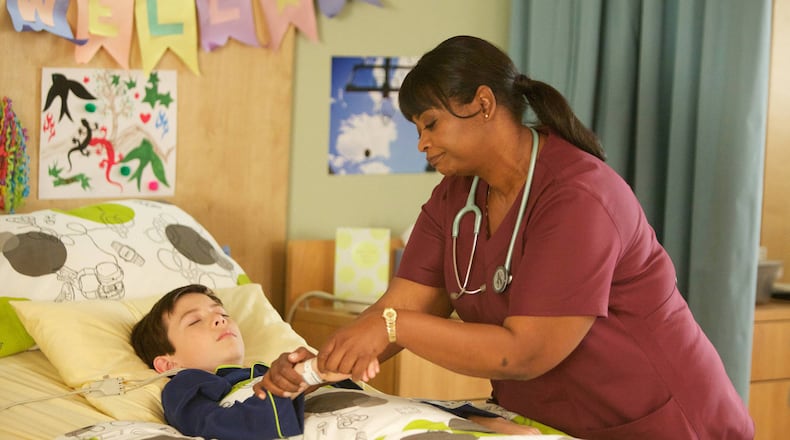 RED BAND SOCIETY: From Steven Spielberg’s Amblin Television and starring Academy Award-winning actress Octavia Spencer (“The Help,” “Fruitvale Station”), Dave Annable (“Brothers & Sisters,” “666 Park Avenue”) and a charismatic cast of fresh faces, RED BAND SOCIETY is a provocative, inspiring and, at times, comic young ensemble drama told through the eyes of a group of teenagers who meet as patients in the pediatric ward of Ocean Park Hospital in Los Angeles. RED BAND SOCIETY will air Wednesdays (9:00 - 10:00 ET/ PT) this fall on FOX. Pictured L-R: Griffin Gluck as Octavia Spencer as Nurse Jackson. © Copyright 2014 Fox Broadcasting Co. CR: Alex Martinez / FOX. RED BAND SOCIETY: From Steven Spielberg’s Amblin Television and starring Academy Award-winning actress Octavia Spencer (“The Help,” “Fruitvale Station”), Dave Annable (“Brothers & Sisters,” “666 Park Avenue”) and a charismatic cast of fresh faces, RED BAND SOCIETY is a provocative, inspiring and, at times, comic young ensemble drama told through the eyes of a group of teenagers who meet as patients in the pediatric ward of Ocean Park Hospital in Los Angeles. RED BAND SOCIETY will air Wednesdays (9:00 - 10:00 ET/ PT) this fall on FOX. Pictured L-R: Griffin Gluck as Octavia Spencer as Nurse Jackson. © Copyright 2014 Fox Broadcasting Co. CR: Alex Martinez / FOX.