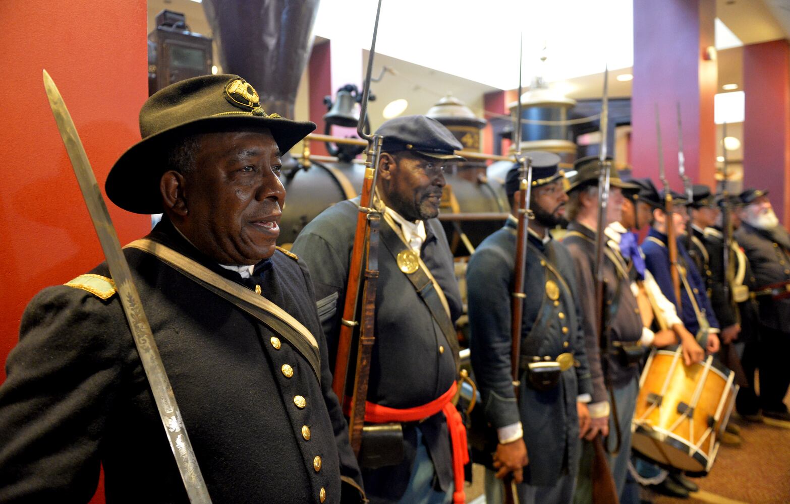 Black re-enactors in Georgia honor African-Americans who fought in the Civil War