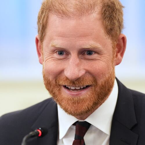 Britain's Prince Harry, the Duke of Sussex, speaks at a roundtable about support for veterans, Wednesday, Aug. 19, 2026, in Washington. (AP Photo/Alex Brandon)