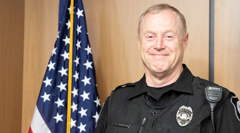 Cobb County Schools officer Phil Bradford served in the U.S. Army for 22 years.