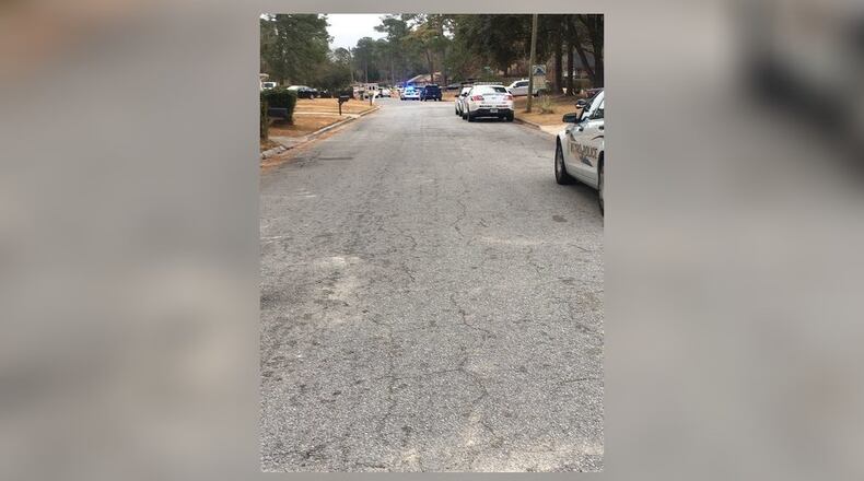 An officer was wounded during an exchange of gunfire Tuesday morning in Savannah, police said.