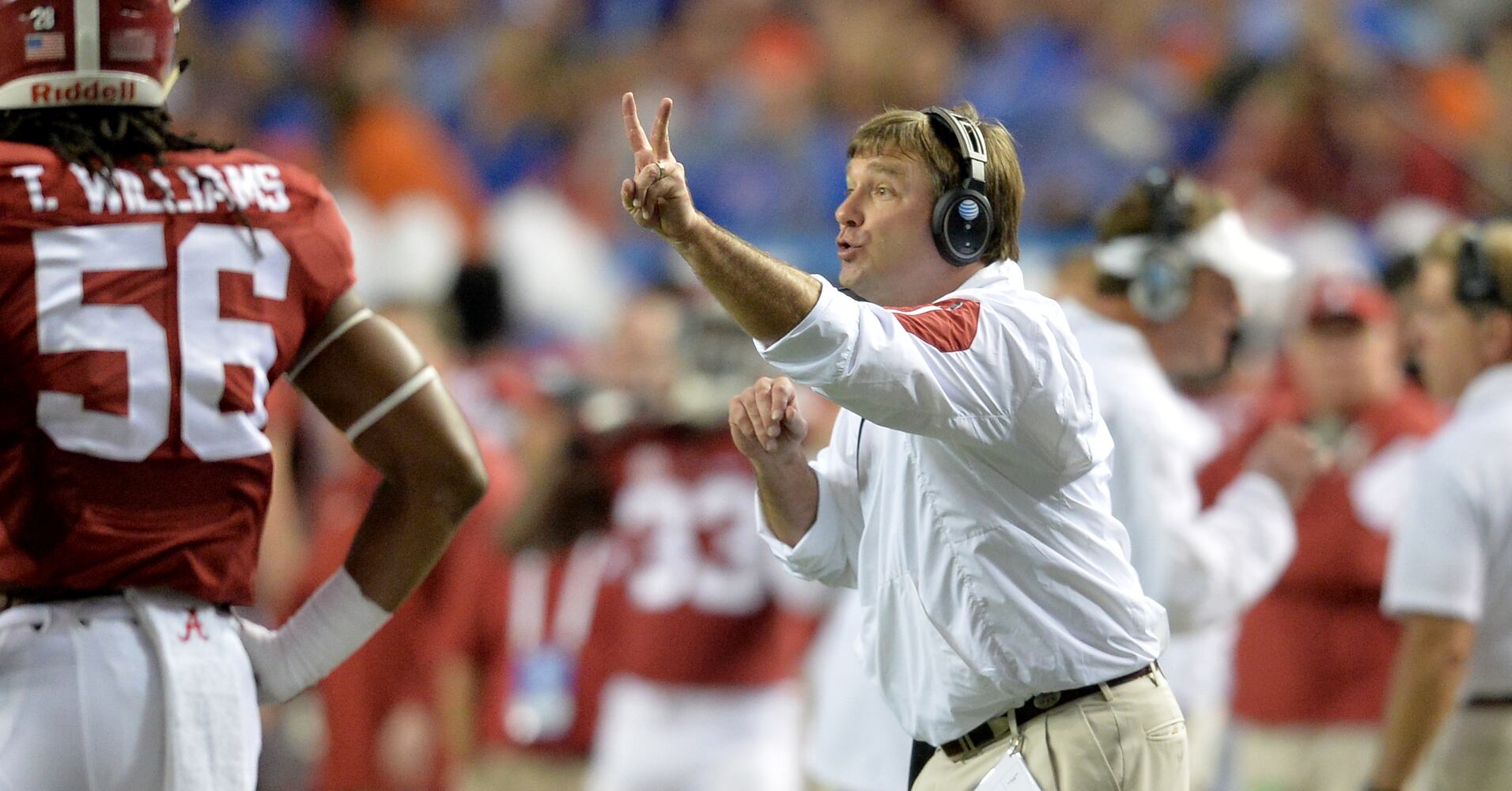 Kirby Smart at the SEC Championship Game