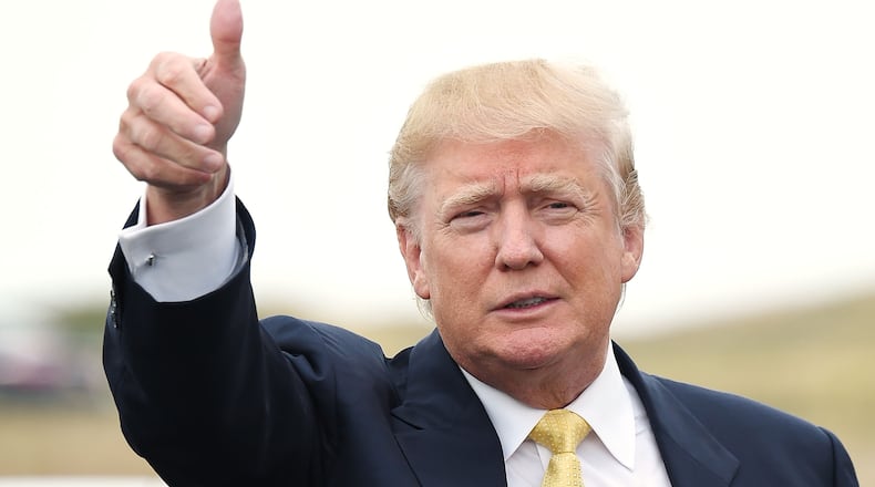 Donald Trump attends the 2015 Hank's Yanks Golf Classic at Trump Golf Links Ferry Point on July 6, 2015, in New York City.  (Photo by Andrew H. Walker/Getty Images)