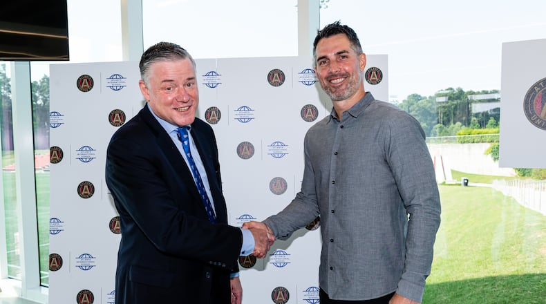 Scenes from the Atlanta International School Announcement at Children's Healthcare of Atlanta Training Ground in Marietta, Georgia, on Friday June 9, 2023. (Photo by Mitch Martin/Atlanta United)