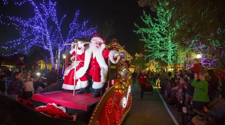 Pictured is Christmas at Stone Mountain Park. In Sandy Springs, instead of a traditional parade, spectators will drive through the City Springs neighborhood to see holiday floats, ornaments, live music and perhaps city officials dressed as Santa’s helpers. CONTRIBUTED BY STONE MOUNTAIN PARK