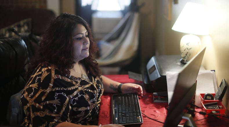 Jessica Salgado takes online classes at the University of West Georgia. She is a former Argosy University student who is frustrated by the lack of regulations concerning the closure of the school. Like many students, she never received her stipend to help cover tuition. U.S. Rep. Lucy McBath introduced legislation this month that aims to help students after their school has been shut down. BOB ANDRES / ROBERT.ANDRES@AJC.COM