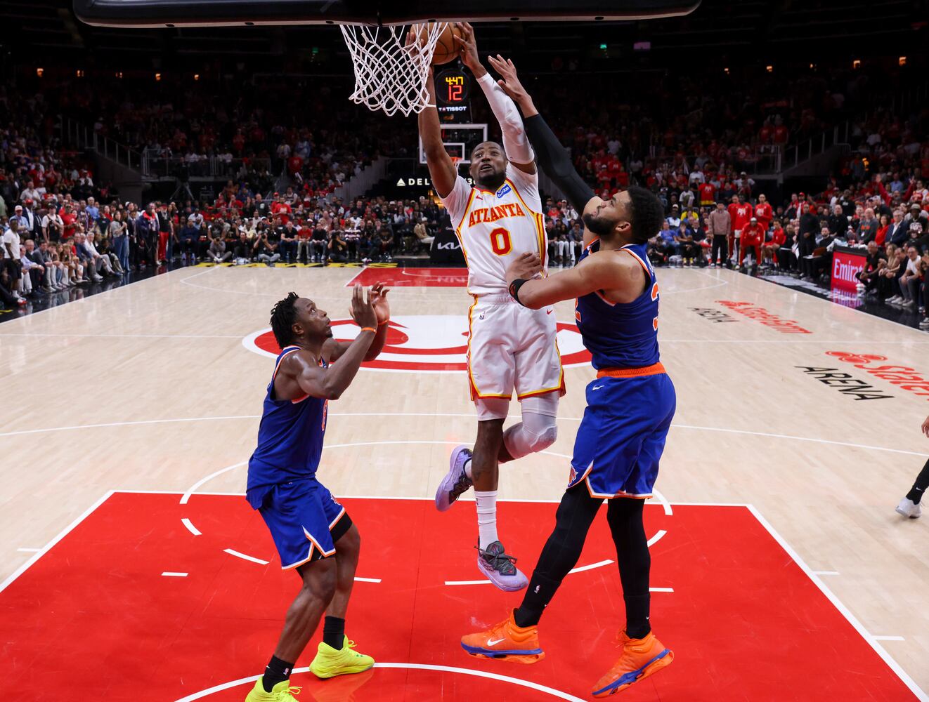 NBA first round playoff game 3 between New York Knicks and Atlanta Hawks