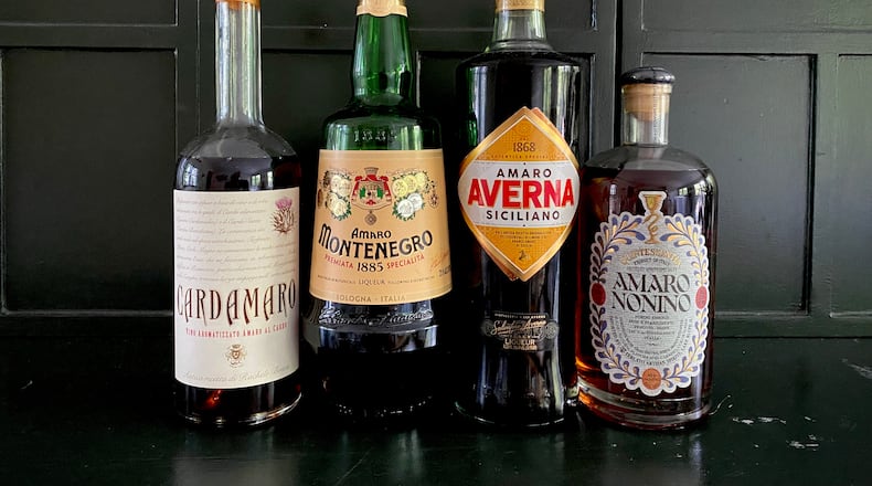 Digestif amari have a nice balance of sweet and bitter, as well as baking spice aromatics. They are versatile for fall cocktails and holiday post-meal sipping — neat or with ice. Krista Slater for The Atlanta Journal-Constitution