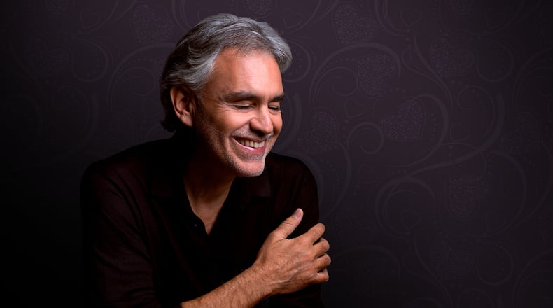 Andrea Bocelli will prime an Infinite Energy Arena crowd for romance on Feb. 13, 2020.