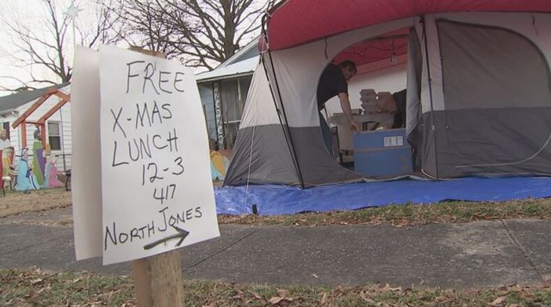 A man used his own food stamps to prepare Christmas meals  for those in need. (Photo: WSOCTV.com)