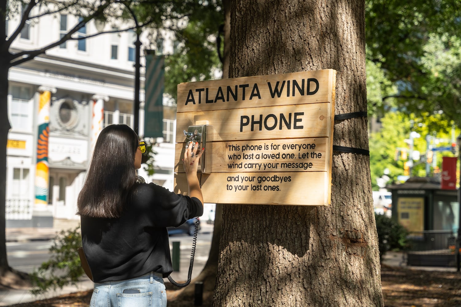 Need to grieve ‘out loud’? Atlanta’s wind phones will take your call