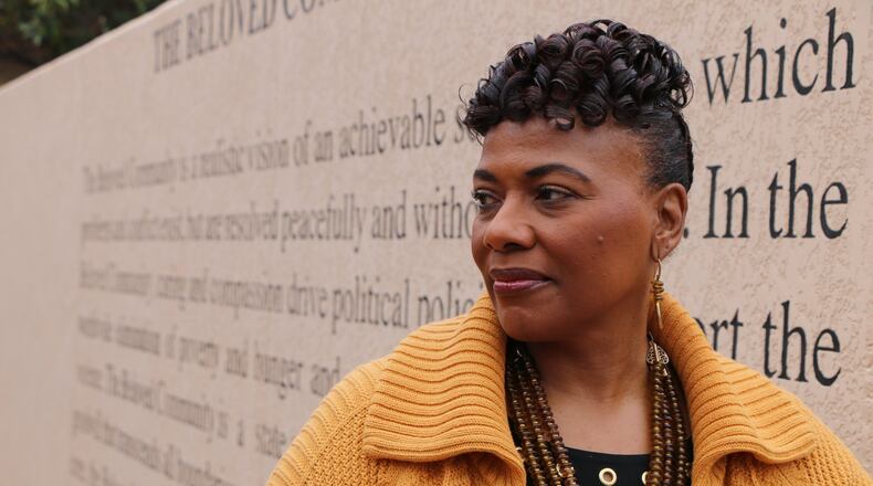 Bernice King, the daughter of the Rev. Martin Luther King, Jr., outside of King Center in January. (AP Photo/Robert Ray)