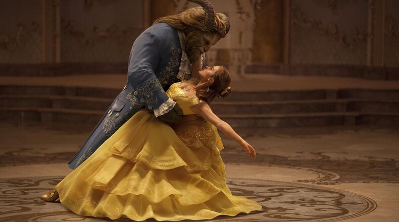 Emma Watson stars as Belle and Dan Stevens as the Beast in Disney’s “Beauty and the Beast.”