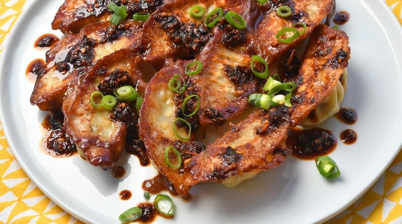 Chili Crisp Dumplings.
(CHRIS HUNT FOR THE ATLANTA JOURNAL-CONSTITUTION)