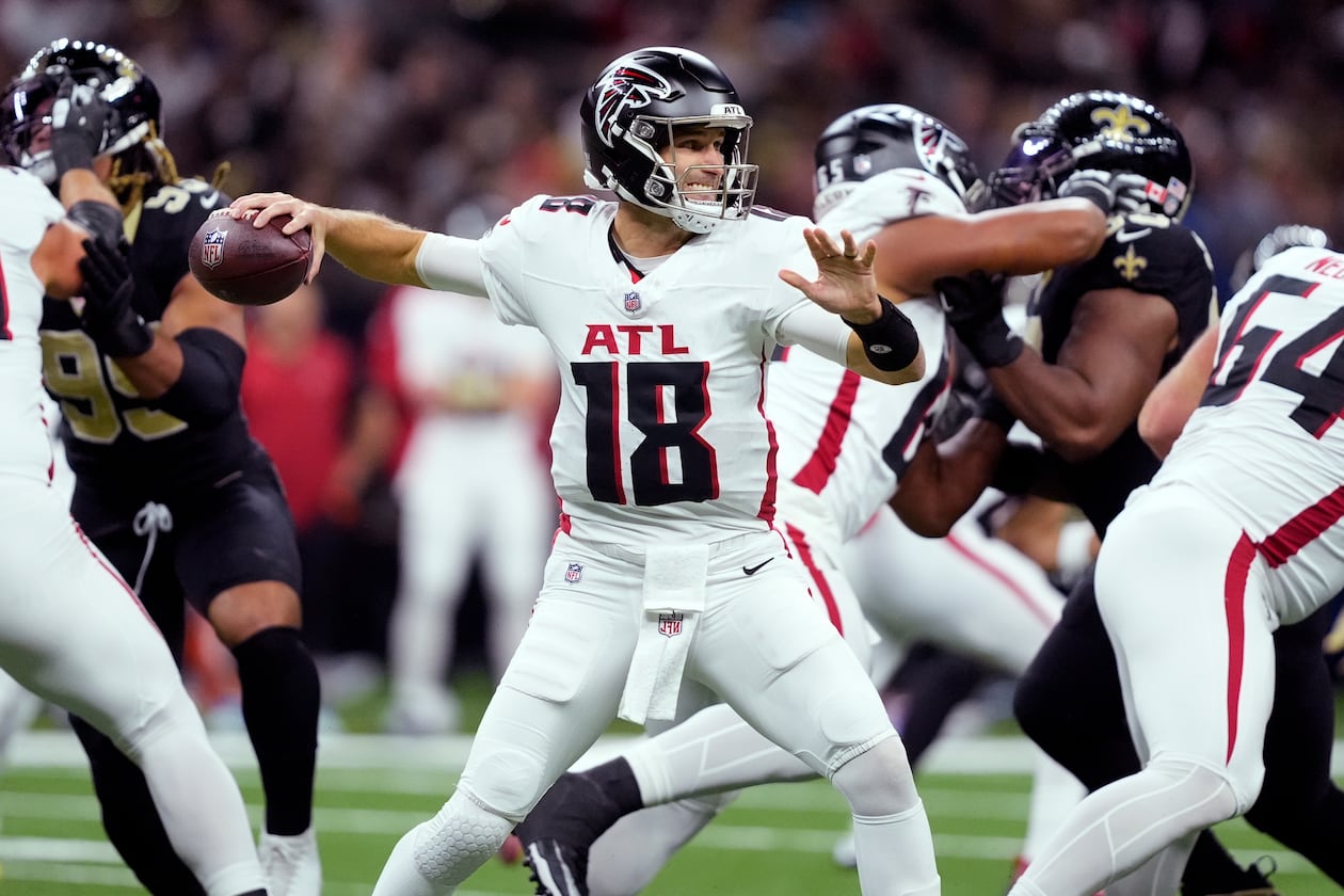 Atlanta Falcons quarterback Kirk Cousins got his first start in place of the injured Michael Penix Jr., and he was effective in leading the offense to a 24-10 win over the New Orleans Saints. (Gerald Herbert/AP)