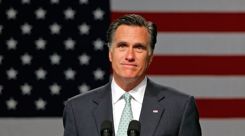 Republican presidential candidate, former Massachusetts Gov. Mitt Romney speaks during a campaign stop at Lansing Community College May 8, 2012 in Lansing, Michigan. (Getty Images)